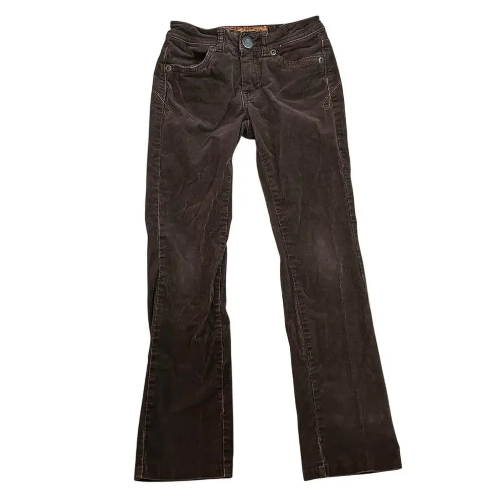 Vintage Y2K Limited Too Brown Corduroy Low Rise Bootcut Pants Girls Size 8